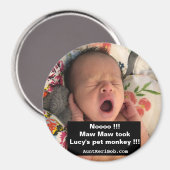 Maw Maw nam Lucy's huisaap mee Magneet (Voorkant / Achterkant)