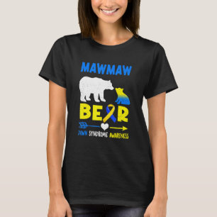Mawmaw Beer Familie die onderaan Syndrome Awarenes T-shirt