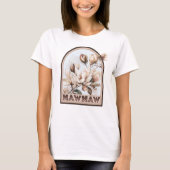 Mawmaw  Bloemen Grootmoeder T-shirt (Voorkant)