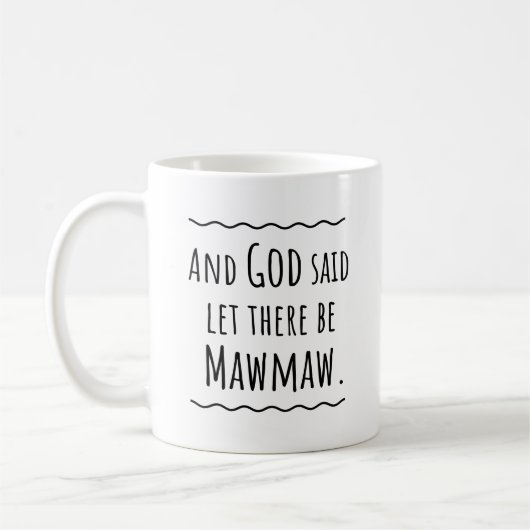Mawmaw Gift Idea Coffee Mok (Links)