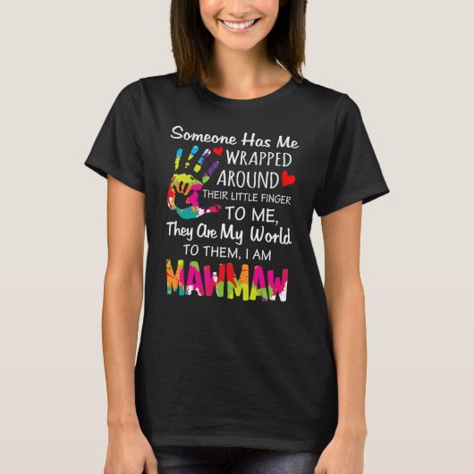 Mawmaw Grandma Nickname Cute Mawmaw is mijn naam T-shirt (Voorkant)