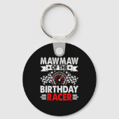 Mawmaw Of The Birthday Racer Race Car Party Family Sleutelhanger (Voorkant)