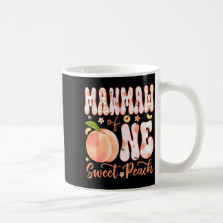 Mawmaw van één zoete perzik 1e verjaardag meisje f koffiemok