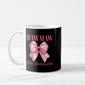 Mawmaw van het jarige meisje roze Coquette strik Koffiemok