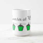 Mawrter vert lanterne au travail Mug Bryn Mawr (Centre)