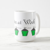 Mawrter vert lanterne au travail Mug Bryn Mawr (Devant droit)