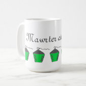 Mawrter vert lanterne au travail Mug Bryn Mawr (Devant gauche)