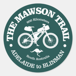 Mawson Trail (fietsen) Ronde Sticker
