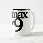 Max9 mok zwart-wit (Voorkant rechts)