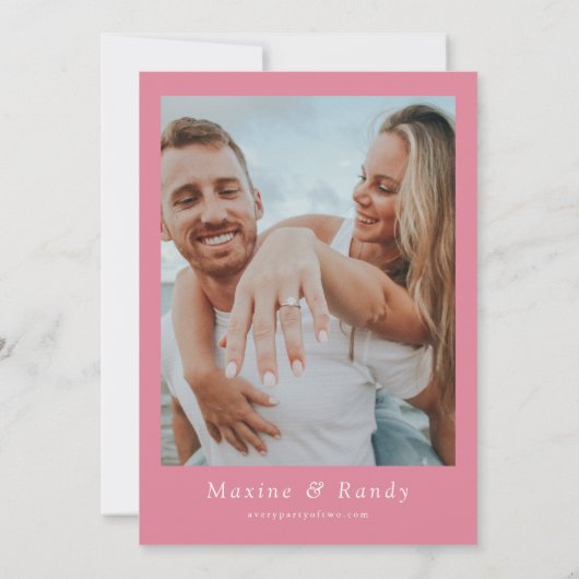 MAX Bold Fuchsia & Sinaasappel Bloemen Bewaar de d Kaart (Achterkant)