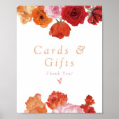 MAX Bright Floral Prosecco Kaarten en geschenken Poster (Voorkant)