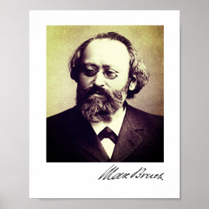 Max Bruch - affiche signature