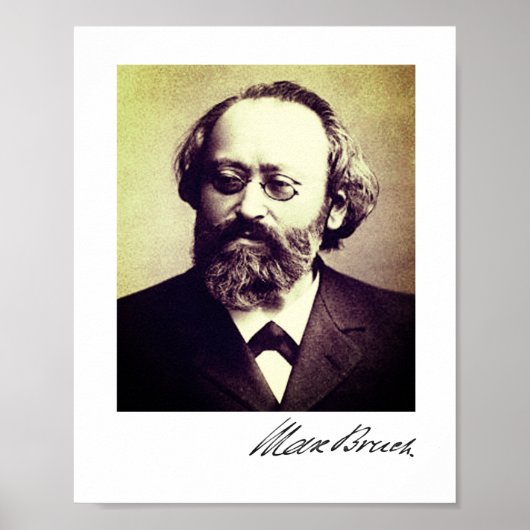 Max Bruch - affiche signature (Devant)