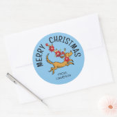 Max Christmas Poinsettia | Étiquette cadeau de Noë (Enveloppe)