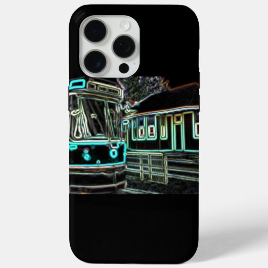 Max CLRV Neon à stn iPhone 15 Pro Maxi Phone/Pad coque (Verso)