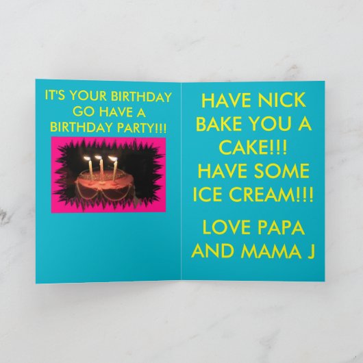 Max Cool Pet Dog Verjaardag Kaart (Binnen)