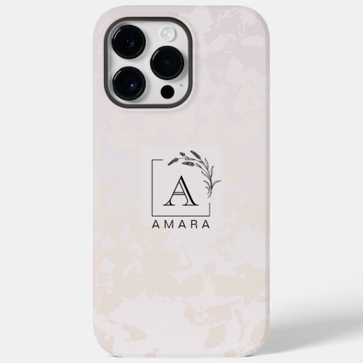 Max Coque personnalisée pour iPhone 14 Pro Max, rose h (Verso)