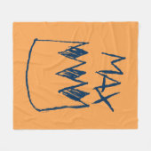 Max & Crown-schets Fleece Deken (Voorkant (Horizontaal))