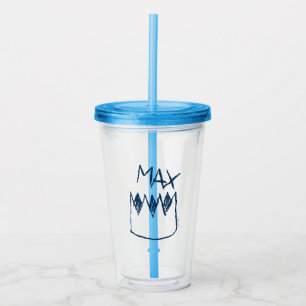 Max & Crown Sketch Acryl Drinkbeker