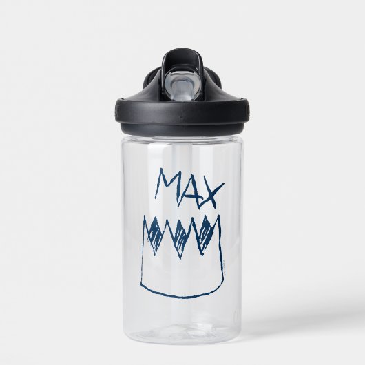Max & Crown Sketch Waterfles (Voorkant)