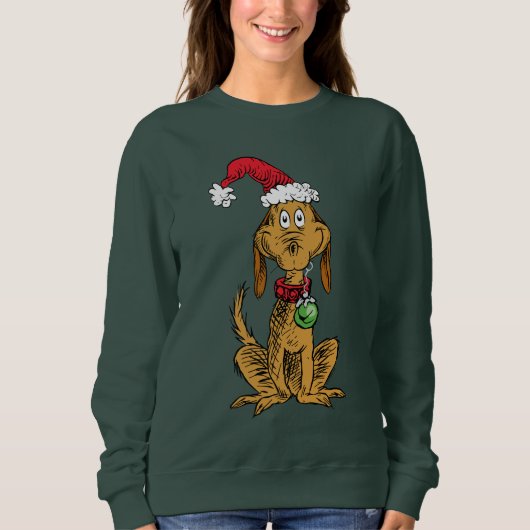 Max de hond met kerstmuts trui (Voorkant)