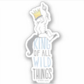 Max | De koning van alle wilde dingen - blauw Sticker (Voorkant)