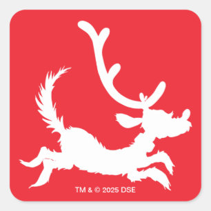 Max de Rendier Silhouet Vierkante Sticker