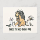 Max en Wilde Dingen spelen Briefkaart (Voorkant)