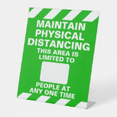 Max. fysieke vervorming. Beroep Reclamebord Met Voetstuk (Voorkant)