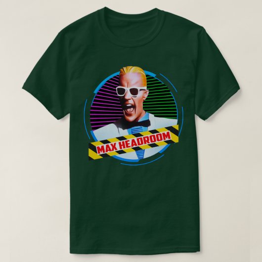 MAX. HEADROOM T-SHIRT (Design voorkant)