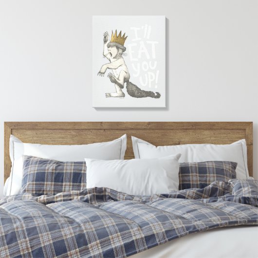 Max | Ik eet je wel op! Canvas Afdruk (Insitu (Slaapkamer))