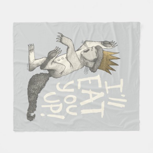 Max | Ik eet je wel op! Fleece Deken (Voorkant (Horizontaal))