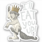 Max | Ik eet je wel op! Sticker (Voorkant)