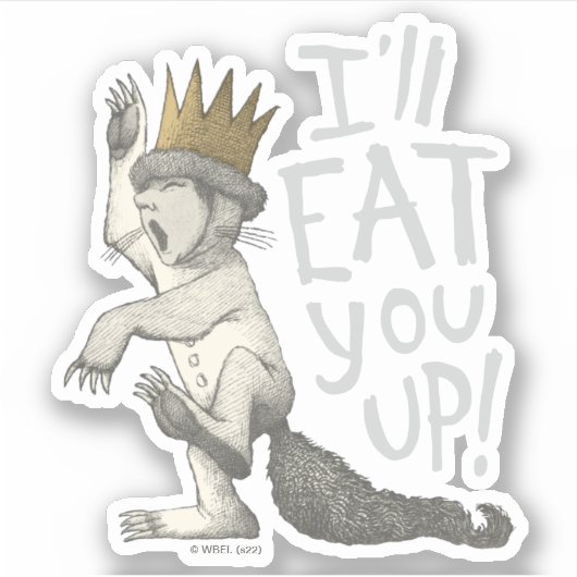 Max | Ik eet je wel op! Sticker (Voorkant)