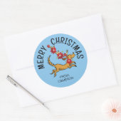 Max Kerstmis Poinsettia | Christmas Gift Label (Envelop)