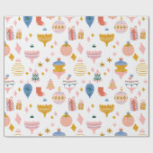 Max Kerstmis wit Cadeaupapier (Vlak)