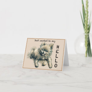 Max le Carte pour notes de chien