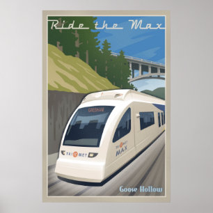 Max Lichte Rail Travel Poster