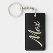 Max Name whitegold Schlüsselanhänger Anhänger Sleutelhanger (Voorkant)