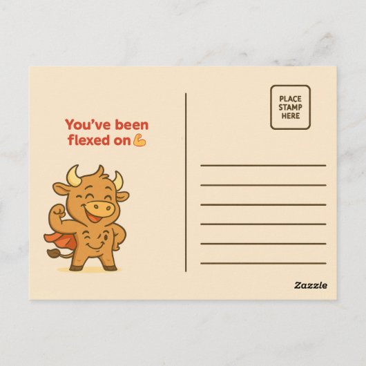 Max Naps, Zero Gains - Grappig Bullio Gym Briefkaa Briefkaart (Achterkant)