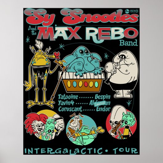 Max Rebo Band TShirt Poster (Voorkant)