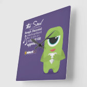 Max - Square Clock Vierkante Klok (Hoek)