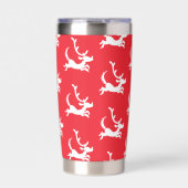 Max the Reindeer Silhouette Geïsoleerde Drinkbeker (Voorkant)