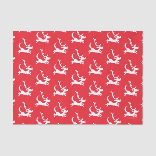 Max the Reindeer Silhouette Tissuepapier (Voorkant)