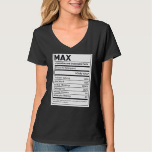 Max Voeding Informatie Probleem Oplossen Hard Werk T-shirt