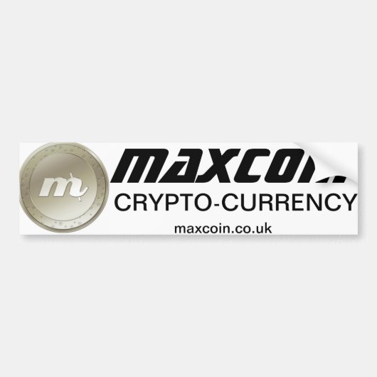 Maxcoin Bumpersticker (Voorkant)