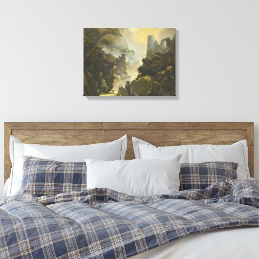 Maxfield Parrish Aucassin zoekt naar Nicolette Canvas Afdruk (Insitu (Slaapkamer))