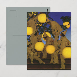 Maxfield Parrish De Lantaarn Dragers 1908 Antiek Briefkaart
