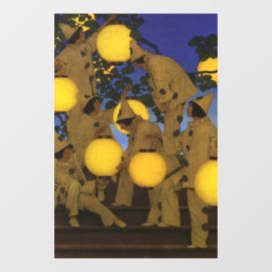 Maxfield Parrish De Lantaarn Dragers 1908 Vintage Raamsticker