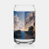 Maxfield Parrish Luchtkastelen 1904 Vintage Fantas Blikvorm Glas (Links)